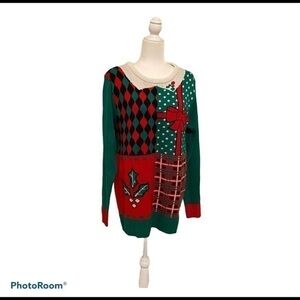 Christmas Ugly pullover sweater Size L